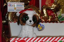 TY BEANIE BOOS PRESENTS THE CHRISTMAS DOG.6".2012.RETIRED.MWNMT.NICE GIFT 