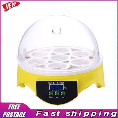 Mini 7 Egg Incubator Poultry Incubator Brooder Digital Temperature Control Egg