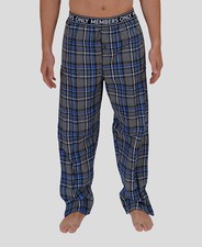  36 Members Only Men's Gray Plaid Flannel Jogger Pajama Pant Sleepwear Size S