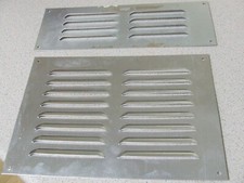 2 Assorted Polished Aluminium Ventilation Grills.