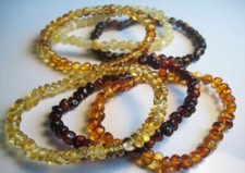 Genuine Real Baltic Amber Bracelet Choose your colour 8 in  