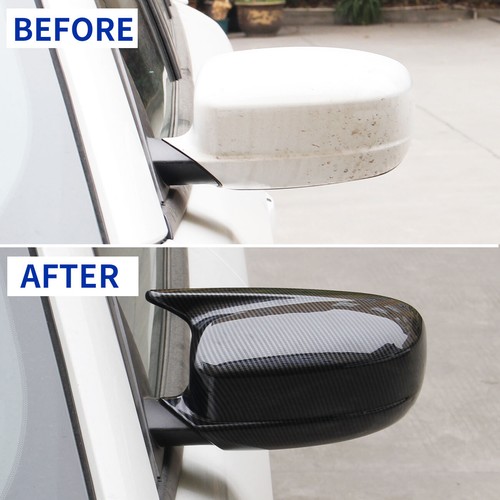 Carbon Fiber Side Door Mirror Cover Molding Trim fit for Dodge Charger