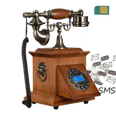 Cordless Phone GSM SIM Card Fixed Wireless Landline Antique Fixed Telephone