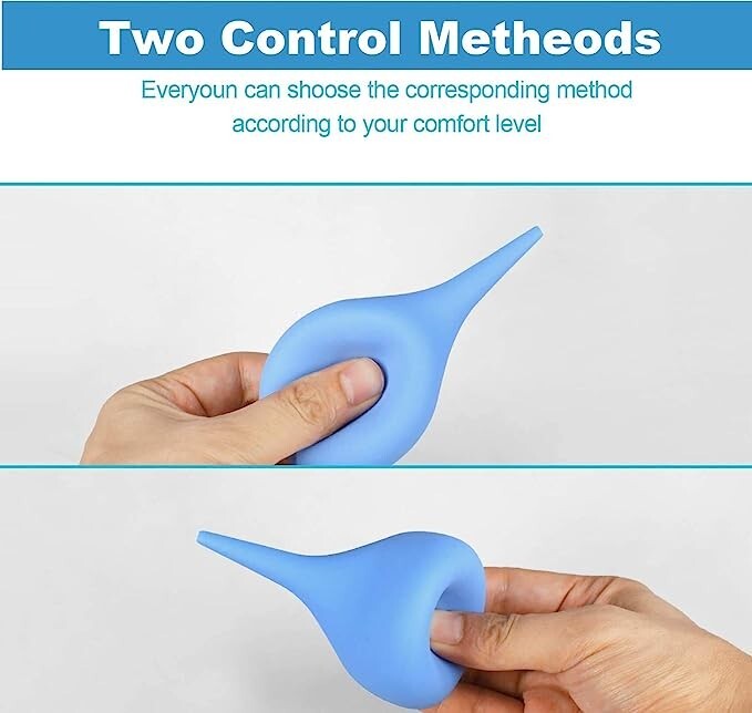 2Pcs Ear Bulb Syringe Cleaning Ball 75ml+90ml Ear Syringe for Ear Wax