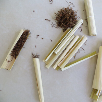 2 Nipa Palm Leave Grade A Thai Traditional Tobacco Cigarette Rolling Paper  Aroma