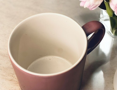 Neu Le Creuset Steinzeug Tee Kaffee Becher Feige Lila Ombré 12oz/350ml - Bild 3 von 4