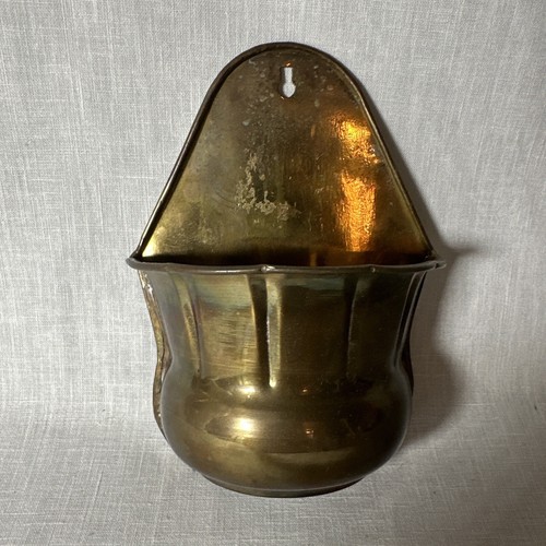 VINTAGE 8" BRASS FLOWER HOLDER