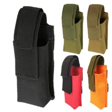 Flashlight Holster Pouch Duty Belt MOLLE Torch Holder Tactical Light Carry Case