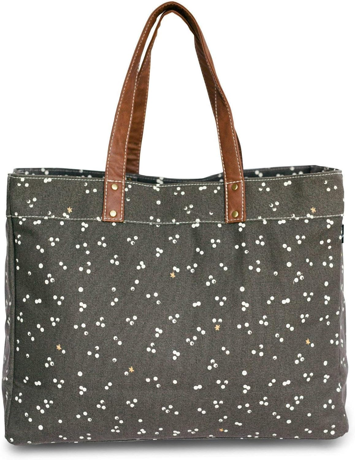 Recycled Canvas Grey Nochi Carryall Tote Bag for Eco-Friendly Style