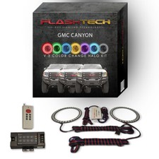 RGB Multi Color LED Halo kit with RF Remote for 2015-2018 GMC Canyon Headlights