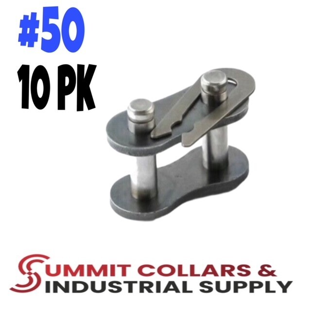 (10PK) #50 Roller Chain Connecting Links, Ships same day, Great Quality!