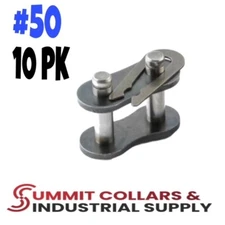 (10PK) #50 Roller Chain Connecting Links, Ships same day, Great Quality!