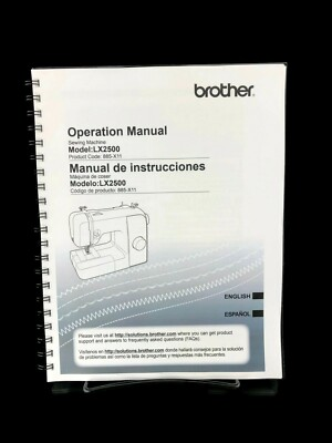 #ad Brother LX2500 Manual: User Guide Instructions Coil Bound 92 Pages $18.45
