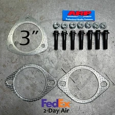 ARP Exhaust Bolts Hardware Gasket Kit for Skunk2 Honda Civic Acura Integra 3"