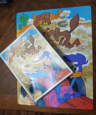 1978 Warner Bros Looney Tunes THE ROAD RUNNER  WILE 100 Pc Puzzle Complete RARE