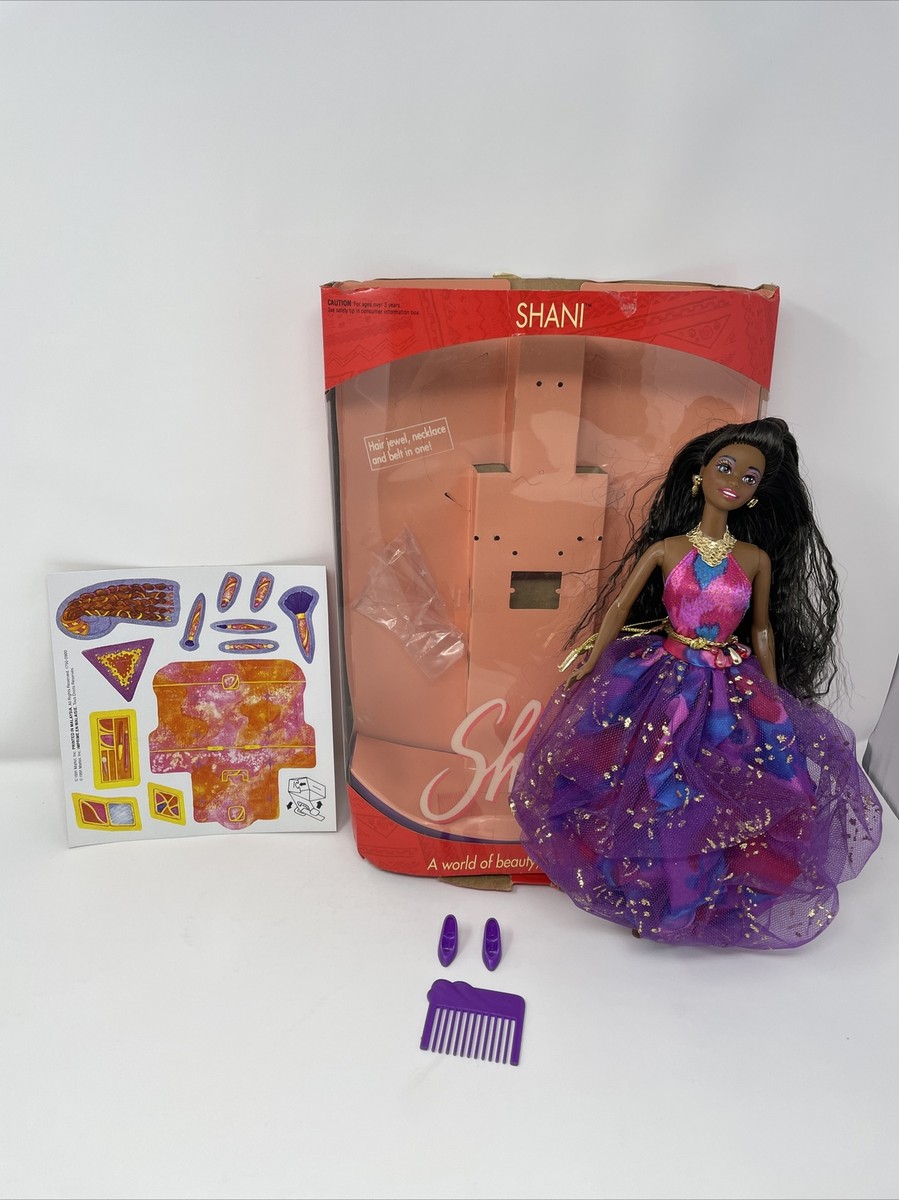 Barbie Doll Shani 1750 1991 Mattel (Used with Box and Accessories