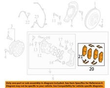 HYUNDAI OEM 20-25 Palisade Brake Components-Brake Pads 58101S8A00