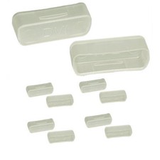 10 pc DVI Female Video Port Jack Snap-In Dust Dirt Cover Clear DVI-I DVI-D DVI-A