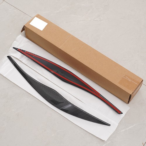 Carbon Style Headlight Eye Lid Eyebrow Cover for BMW E90 325i 328i 2005-2012 . - Picture 3 of 10