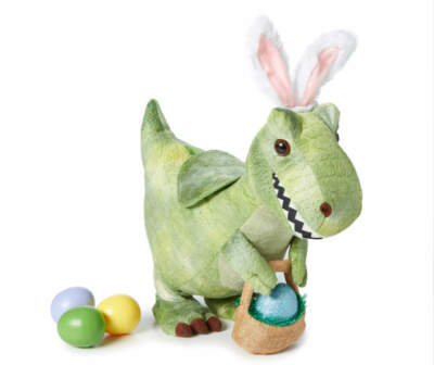 Easter Egg Drop Singing Dancing Animated Dinosaur  Gemmy 12'' New