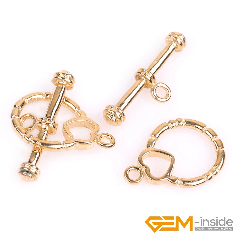 Toggle Claddagh Heart 14K Gold Filled Clasps Bracelet Jewelry Making Closures - Image 4 of 4