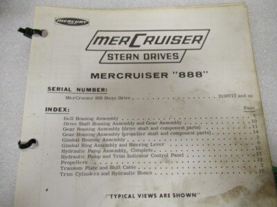 PM9 1972 Mercury Mercruiser 