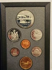 1991 Canada Proof Set with 1 cent to dollar 7 coin Silver $1 Canadian Frontenac
