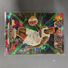 2022 Panini Prizm WNBA Fearless Erica Wheeler Green Ice
