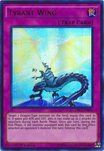 Tyrant Wing - DRL3-EN061 - Ultra Rare - 1st Edition x3 - Near Mint