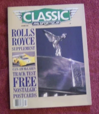 CLASSIC & SPORTS CAR MAGAZINE ROLLS ROYCE SPEC MCLAREN MINI GOODWOOD ENGLAND