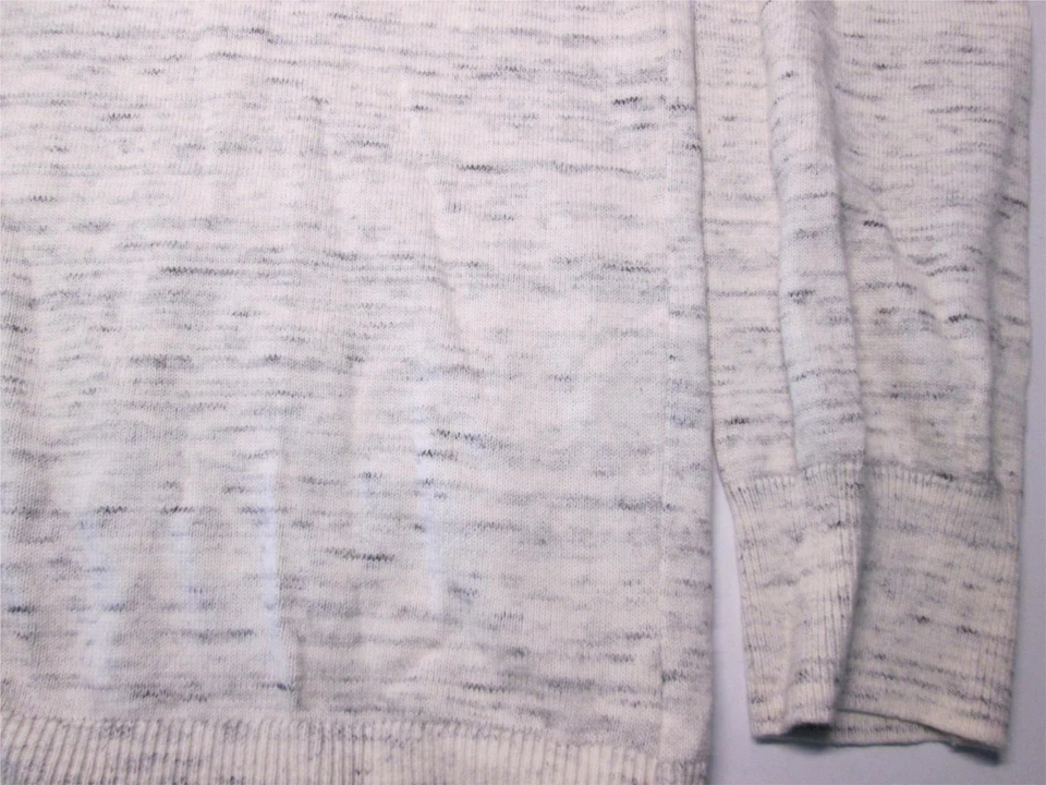 Nuevo con etiquetas Suéter Merona Para Hombres Talla XL Marfil Cuello en V Manga Larga Rayas Algodón Lana Foto 3 de 4