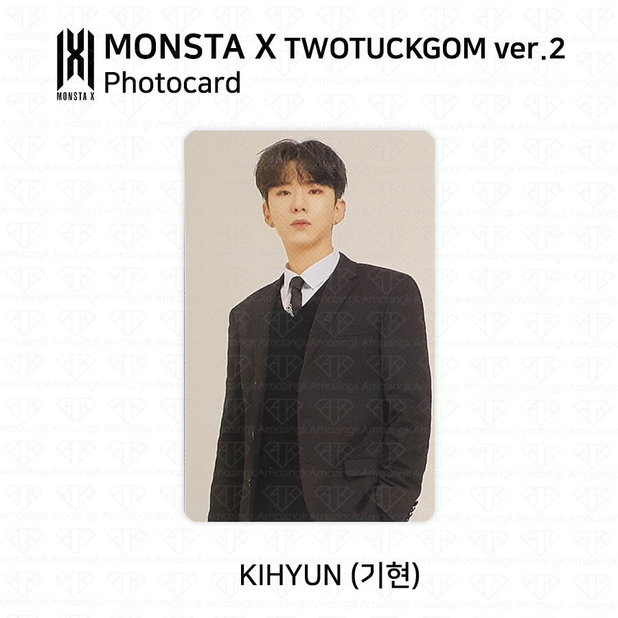 MONSTA X TWOTUCKGOM Ver2 Official Photocard Shownu Minhyuk Kihyun