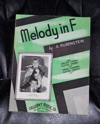 Melody In F  1935  Sheet Music   Escorts And Betty