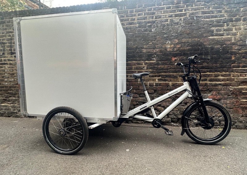 RADKUTCHE Cargo Delivery Bike 3 Wheels Strong Box Lock TrikE with Motor 