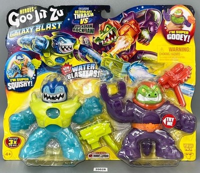 HEROES Of Goo Jit Zu Galaxy Blast Figure Astroblast Thrash vs Quickdraw Rock Jaw