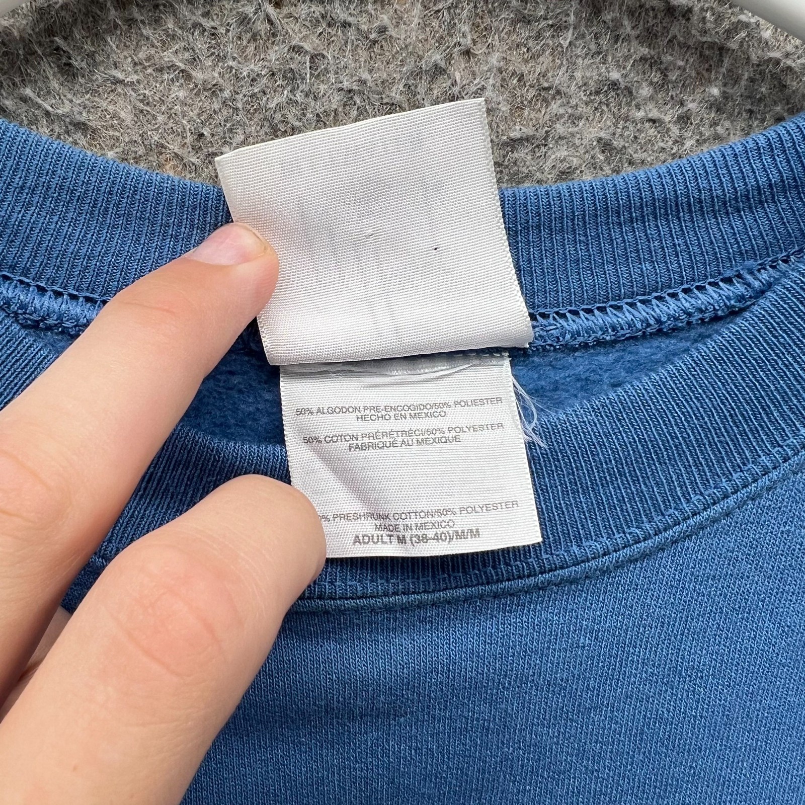 Guy Harvey Sweatshirt Men Medium Blue Bluewater Cotton Blend Pullover Crewneck