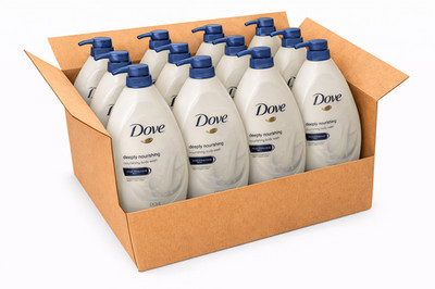 Dove Deeply Nourishing Body Wash Pump 1L (1000ml) Case of 12 Bulk Wholesale Pack