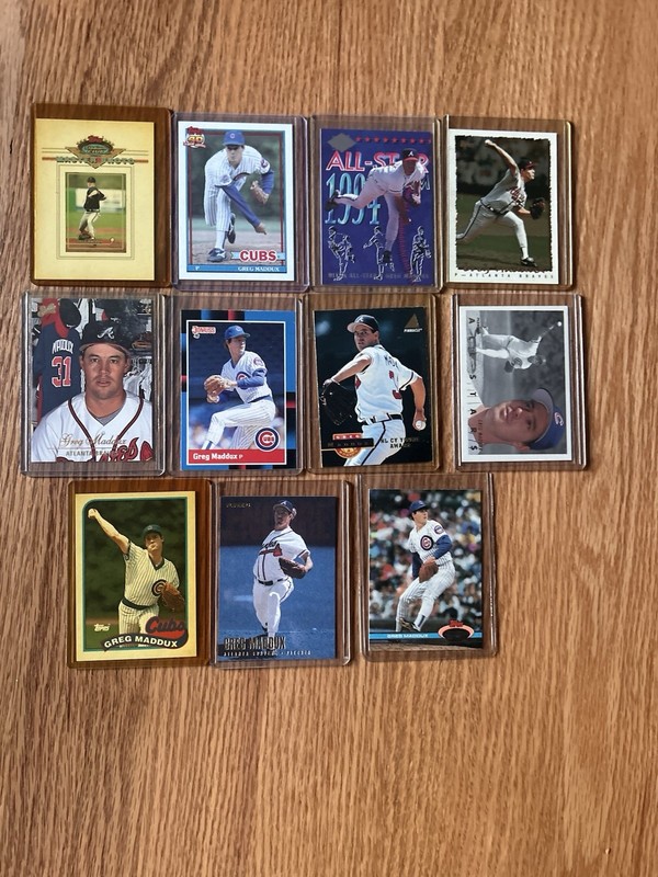 Greg Maddox collection - 11 Cards All Different Years Including The 88 Donruss