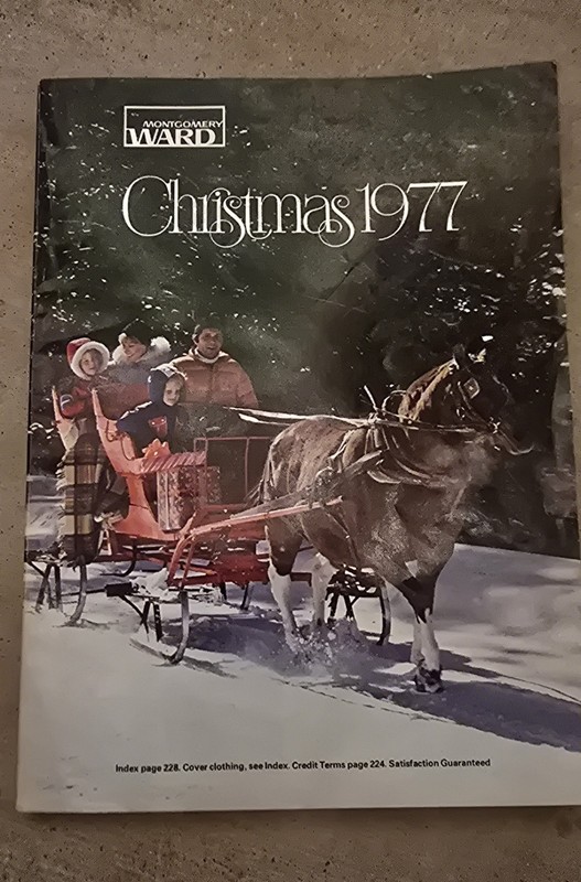 Vintage Montgomery Ward 1977 Christmas Catalog Wish Book Barbie Star Wars Trains