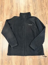 Columbia Black Full-Zip Jacket Stand-Up Collar Womens Size L Regular Fit SKU0032