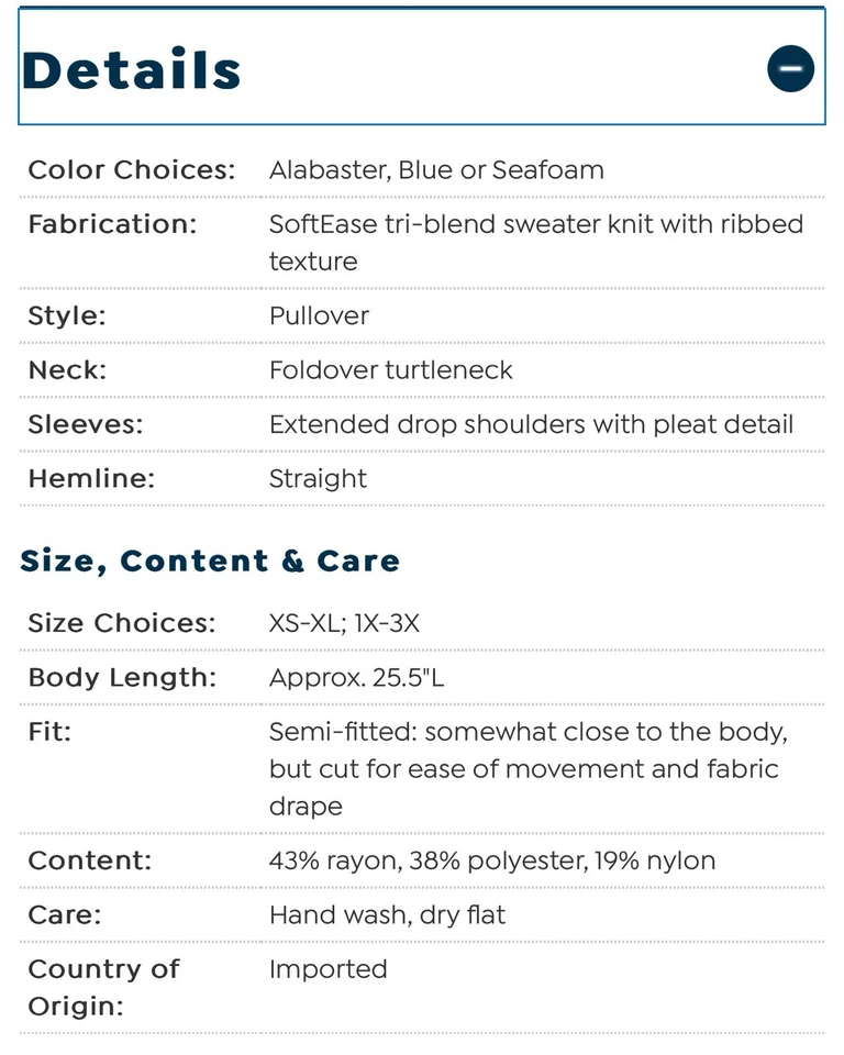 Suéter DG2 por Diane Gilman Suave Tejido Acanalado Cuello Alto Sin Mangas Talla 3X Foto 4 de 4