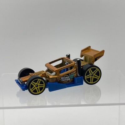 Hot Wheels Bone Speeder HW Race Team gold blau Diecast Auto 1:64 D10 Post Disc