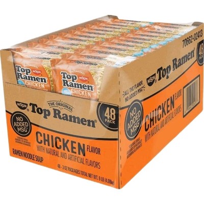 Nissin Top Ramen Chicken Flavor Noodle Soup, 48 pk./3 oz.