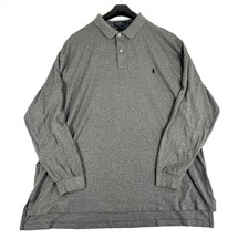 Polo Ralph Lauren Custom Shirt Herren 3XLT Grau Langarm Oberteil Hemd