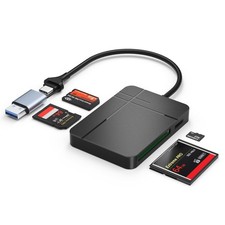 SD 4.0 UHS-II Card Reader USB /A Multi Memory Adapter for Micro SD CF Card