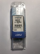 Crucial DDR3 16GB 2 x 8GB 1600 MHz PC3-12800 Laptop RAM Sodimm Memory 1.35V