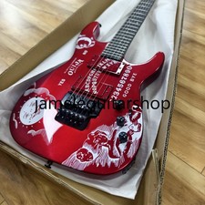 Chitarra firmata ESP KH-OUIJA Kirk Hammett - corpo in mogano Red Sparkle 24 tasti