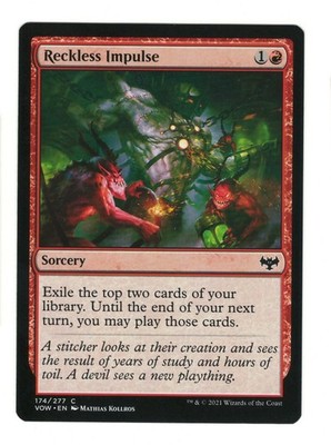 Reckless Impulse 174 Common Innistrad: Crimson Vow Magic: The Gathering NM