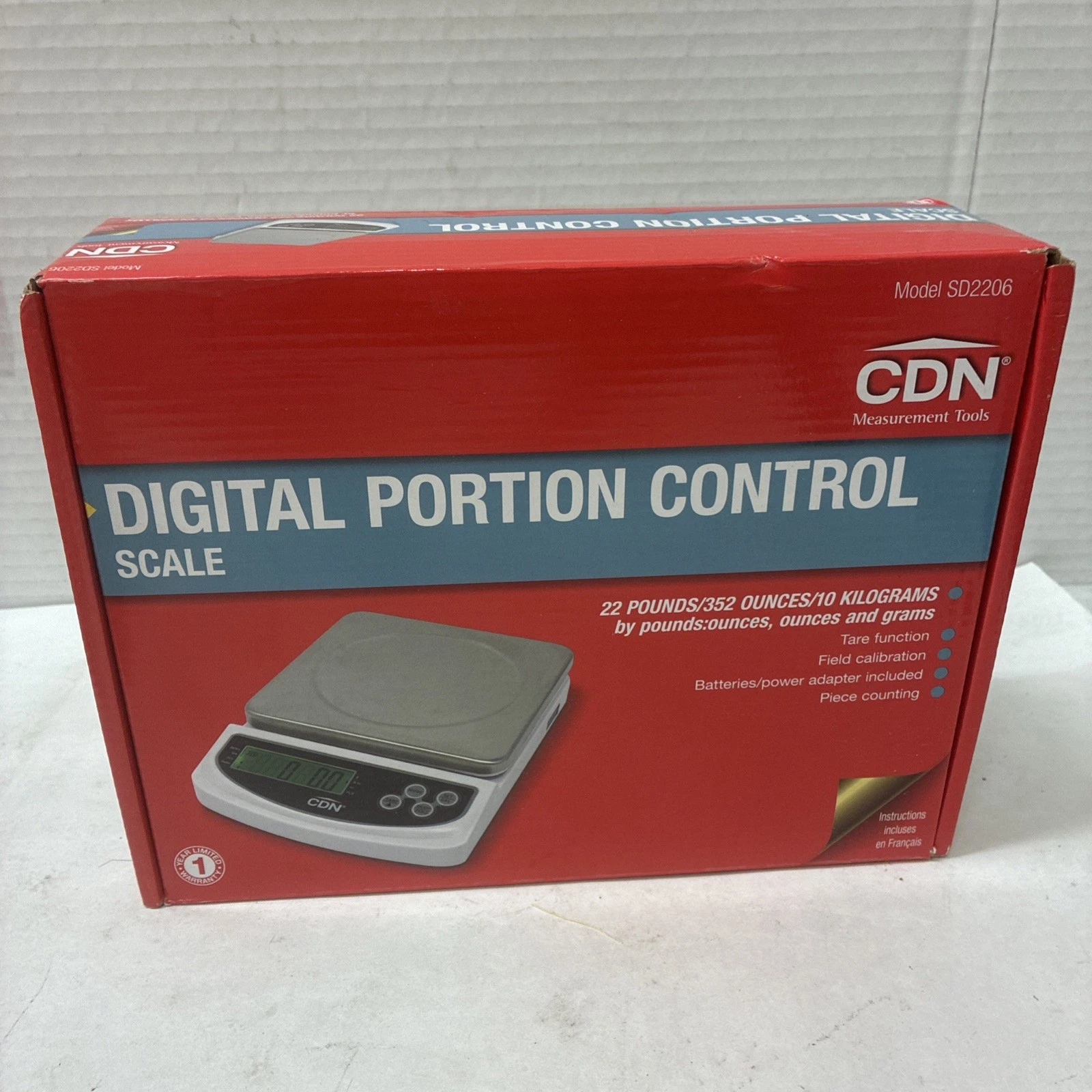 Portable Digital Kitchen Scale 22 lb. Capacity, Backlit Easy-to-Read Display,...
Opens in a new wind