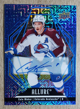2022-23 Upper Deck Allure Blue Line Cale Makar Auto /35 Colorado Avalanche
